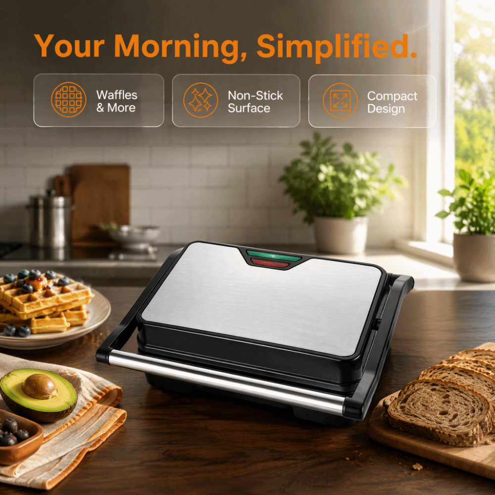 Toaster - Многофункциональный тостер для сэндвичей с антипригарным
