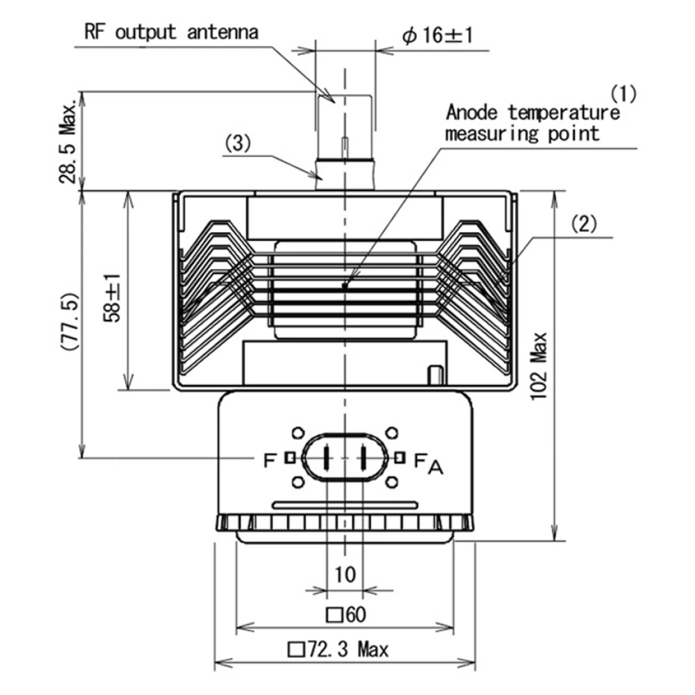 Магнетрон 2M248H с длинной нож – обзор и цена Microwave Oven