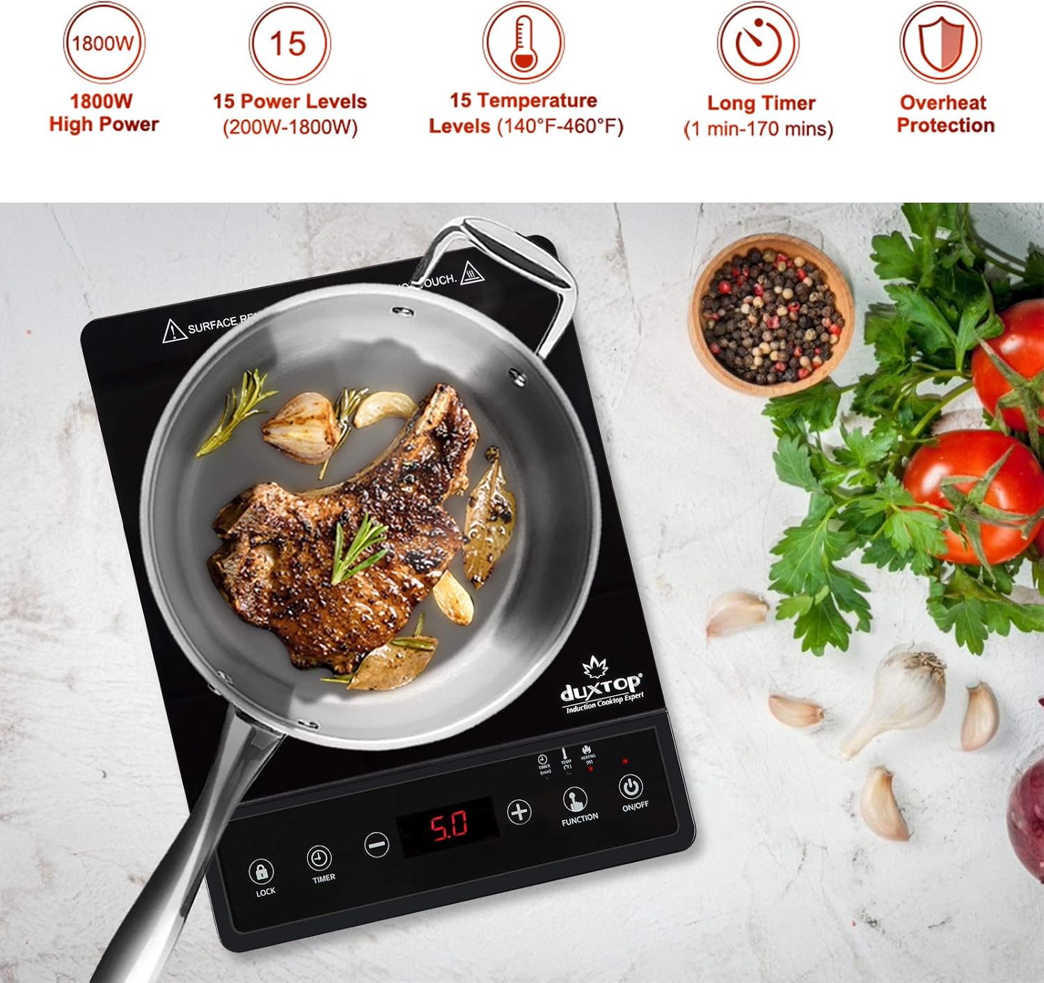 Портативная индукционная плита – обзор и цена Induction Cooktop Portable